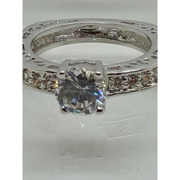 2CT Unique Vintage Gold Plated Round Brilliant Sim Diamond CZ Engagement Ring 10 - Picture 6 of 10